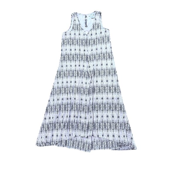 Carmen Marc Valvo Sleeveless V Neck A Line Maxi Dress Size 6 Abstract Print - Picture 1 of 7
